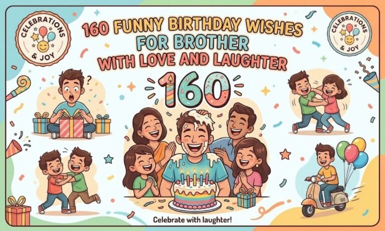 160 Funny Birthday Wishes for Brother with Love and Laughter