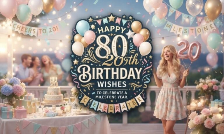80 Happy 20th Birthday Wishes to Celebrate a Milestone Year