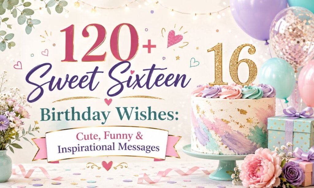 Sweet Sixteen Birthday Wishes