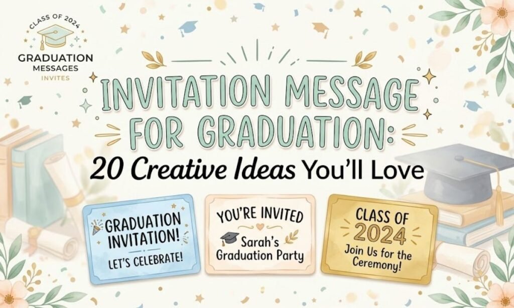 Invitation Message for Graduation