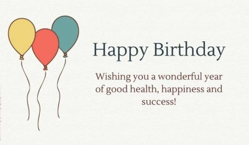 birthday wishes for good health