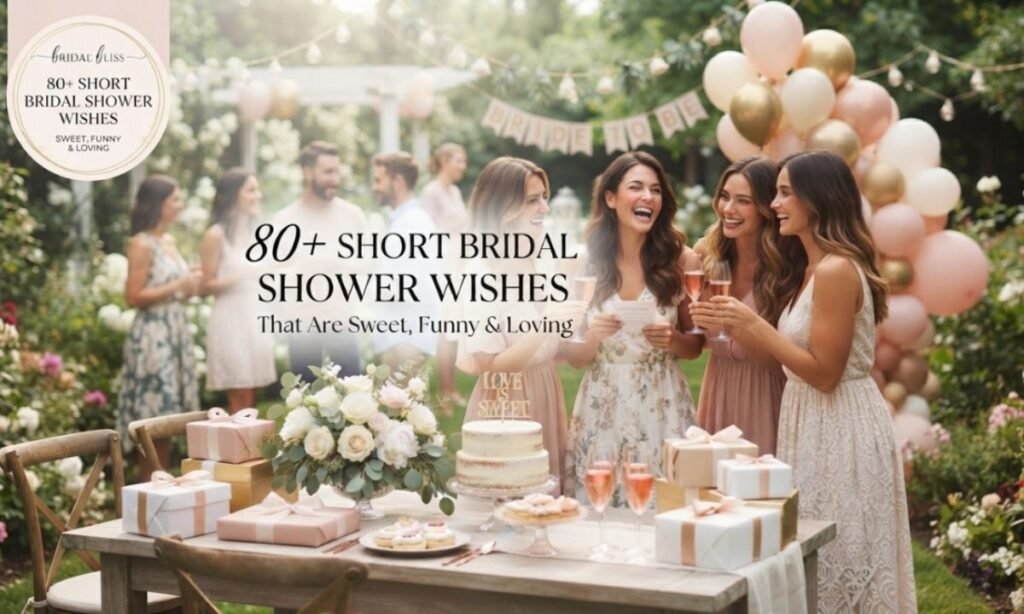 Short Bridal Shower Wishes That Are Sweet, Funny & Loving