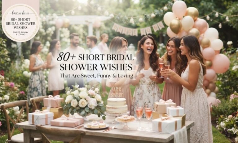 Short Bridal Shower Wishes That Are Sweet, Funny & Loving