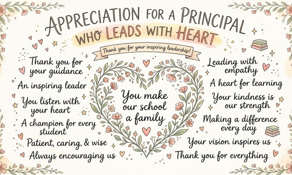 Appreciation Lines for a Principal