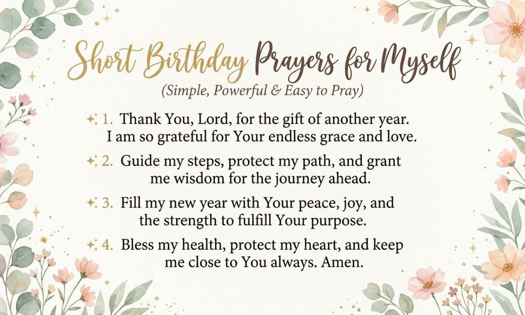 Birthday Prayers for Myself