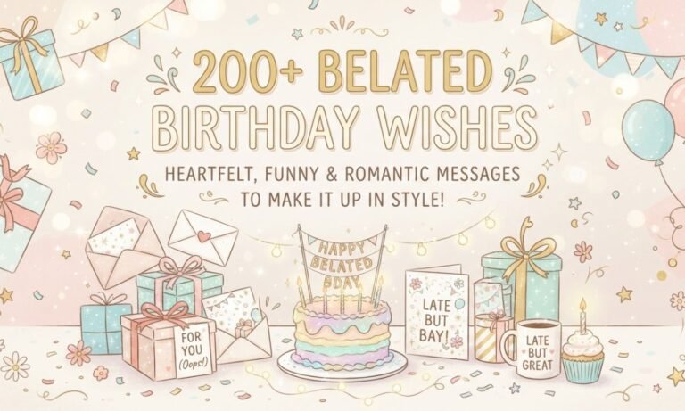 Belated Birthday Wishes